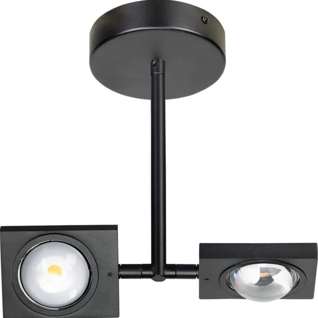 Expo Trading ETH Jake Spot 2x Led met lens 3 step dimming 2700k 10w zwart 782L