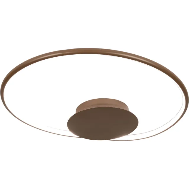 Lumidora Plafondlamp 75461 - Plafonniere - KEZIA - Ingebouwd LED - 28.0 Watt - 2520 Lumen - 2700 Kelvin - Bruin - Kunststof - Met dimmer - ⌀ 50 cm