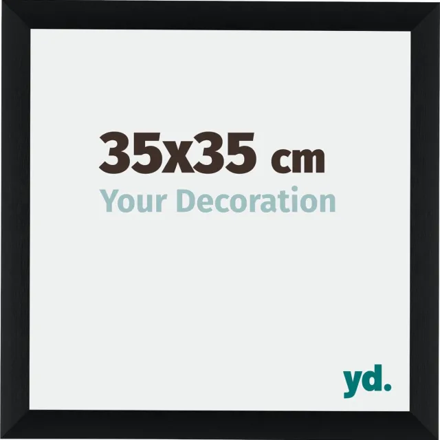 yd. Your Decoration - Fotolijst 35x35 cm - Aluminium - Zwart Geborsteld - Tucson