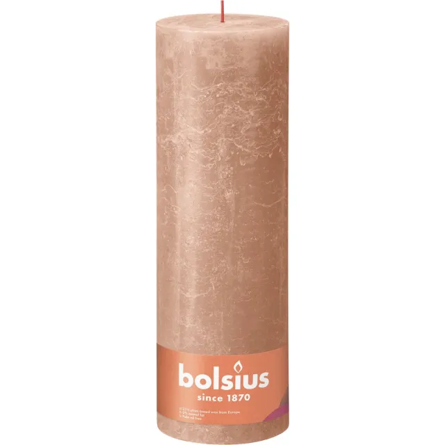 Bolsius Stompkaars Creamy Caramel Ø100 mm - Hoogte 30 cm - Caramel - 200 branduren