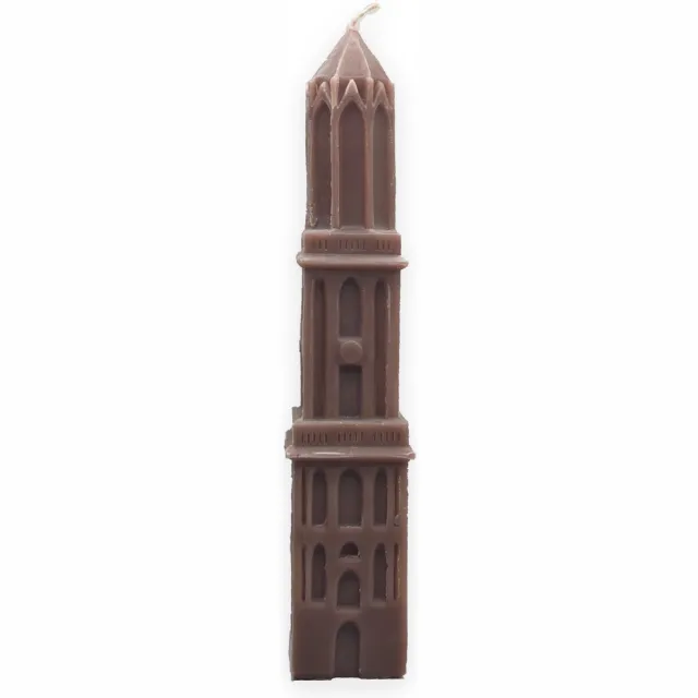 Domkaarsenutrecht.nl Domkaars 35cm Bruin- Domkaars Utrecht- Domtoren Utrecht- Domtoren Kerst- Utrecht- Kaarsen