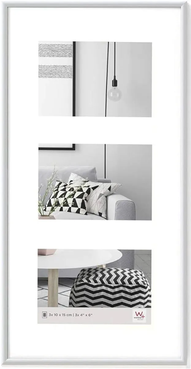 Walther Galeria - Kunststof galerij lijst - Fotoformaat 3x10x15 cm - Wit
