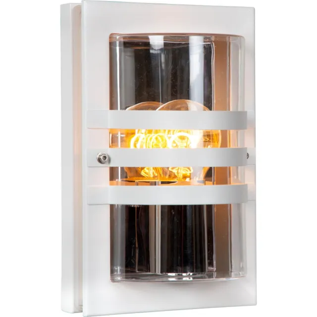 Lucide PRIVAS - Wandlamp Binnen/Buiten - 1xE27 - IP44 - Wit