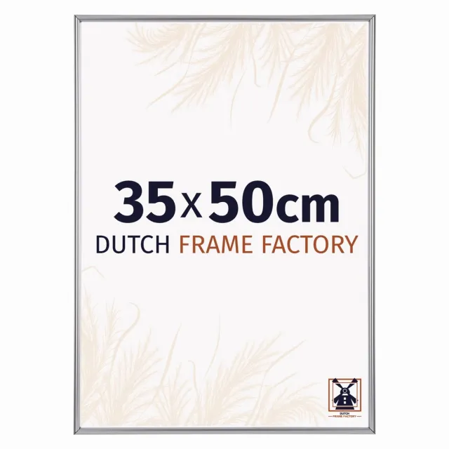 Dutch Frame Factory Fotolijst 35x50 cm - Kunststof - Zilver Hoogglans - Angers