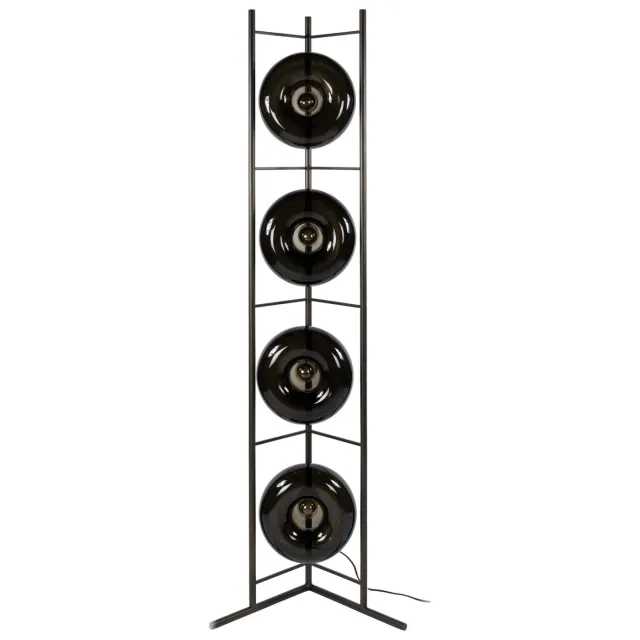 Nest of Nora Vloerlamp Lume - 4-lichts met glazen kappen - Sienna bruin