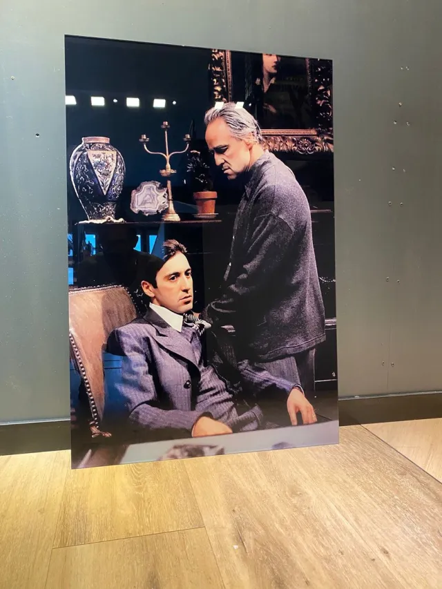 blackarts Godfather-al pacino plexiglas schilderij 90x60cm kleur