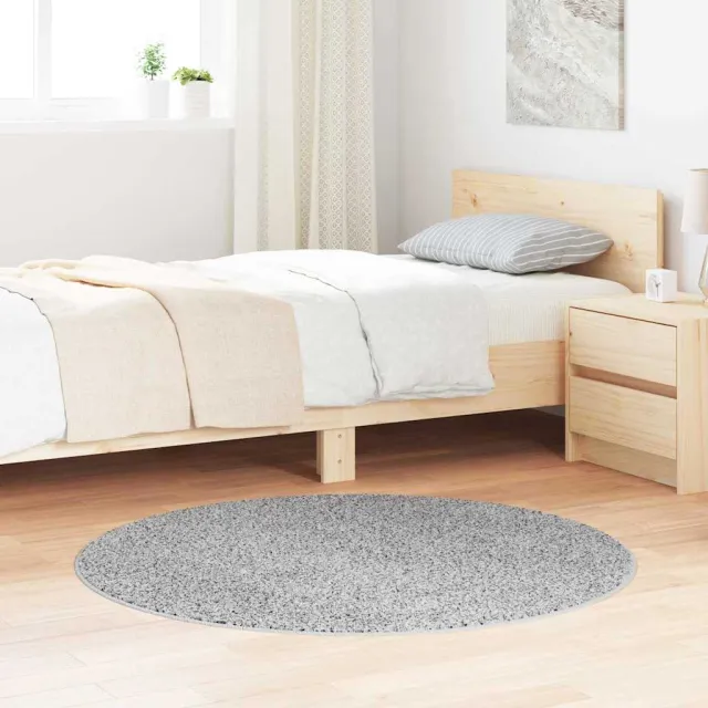 vidaXL Antislip Shaggy Tapijt Grijs 120 x 120 cm PP, foto 2