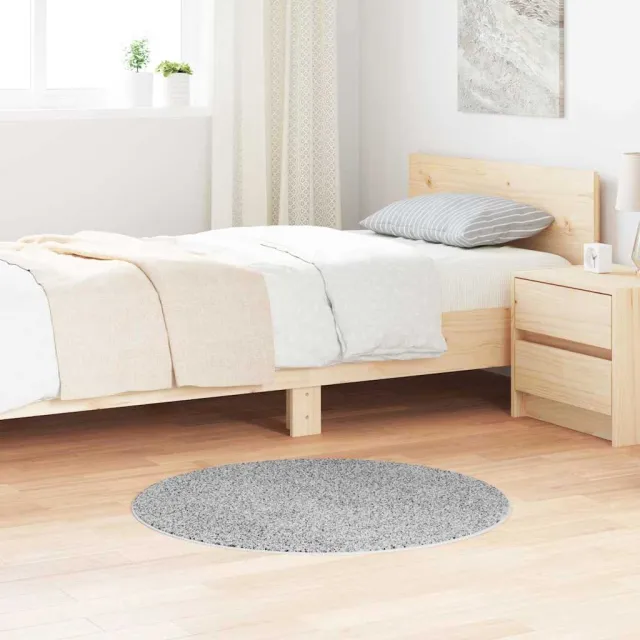 vidaXL Antislip Shaggy Tapijt Grijs 90 x 90 cm PP, foto 2