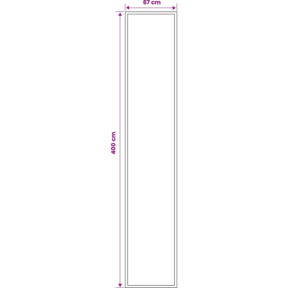 vidaXL Tapijtloper FLORNES Geweven Bruin Zigzag 67 x 400 cm PP 7 mm, foto 3