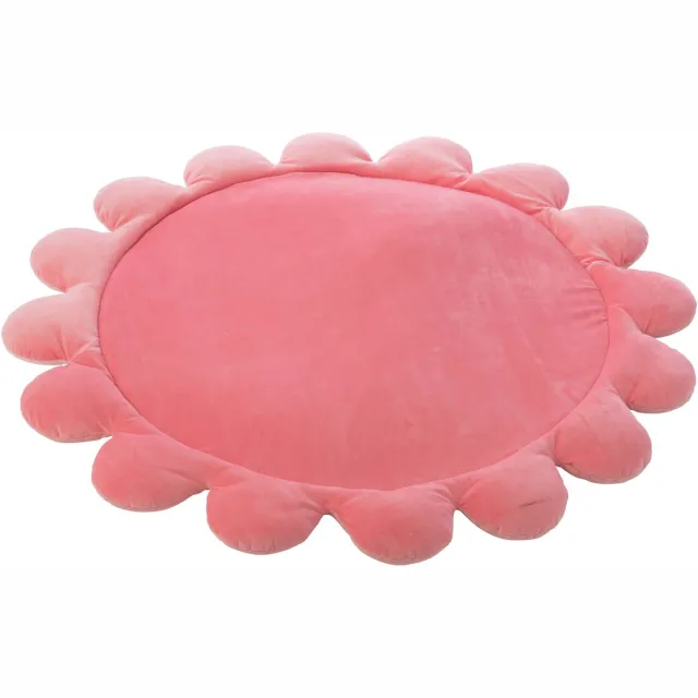 J-Line speelmat Bloem - polyester - roze