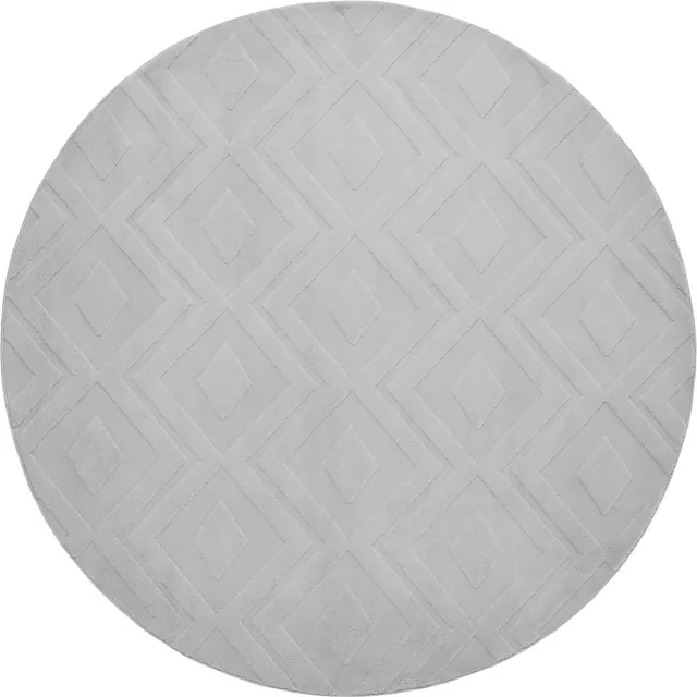Beliani KEVIREL - Vloerkleed - Grijs - 160 cm - Jaquard
