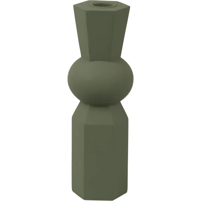 Present Time Kandelaar Geo King - Jungle Groen - Ø6,5cm - Scandinavisch,Modern