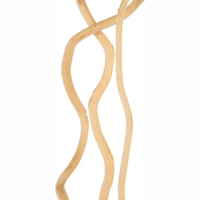 J-Line decoratie tak Droogbloemen - riet - naturel - large - set van 3