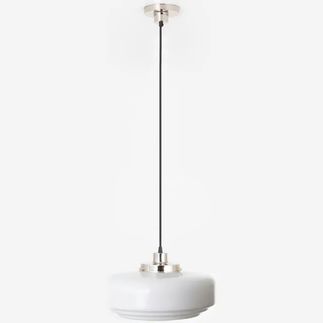 Coloured by Art Hanglamp aan snoer Lloyd 20's Nikkel - Art Deco Trade