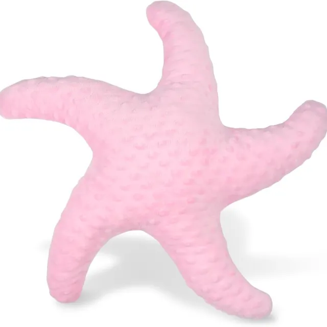 Tolvia Sierkussen - Kussen Zeester - 45 cm - Zacht Fluwelen Decoratiekussen met PP-Katoenvulling voor Bank, Bed en Fauteuil - Roze
