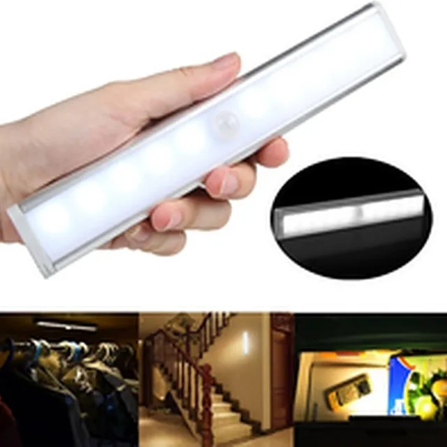PomBoo LedLamp met bewegingssensor - Kastverlichting - USB - Magneetstrip - Warm Wit licht - Zilver