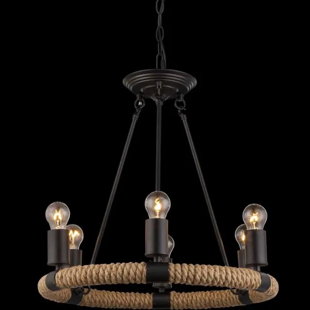 Globo Hanglamp - zwart - Ulleu - metaal - Ø 50cm - E27 - 69029-6 - Globo