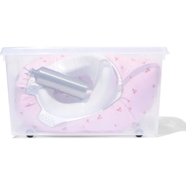 HEMA Opbergbox 70L Paris transparant 72x40x38 (transparant)