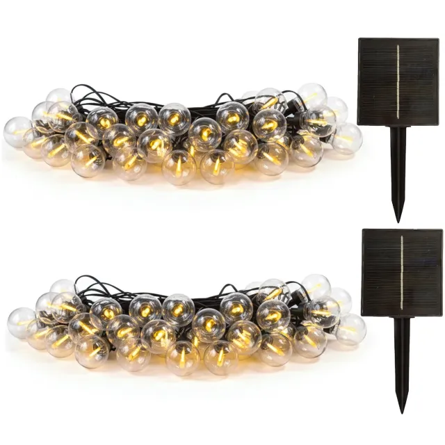 Lumisky Set van 2 solar lichtslingers 40M BESTY
