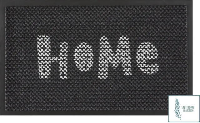 MD-Entree MD Entree - Deurmat - Schoonloopmat met antibacteriële werking - SAFE HOME COLLECTION - Puck - 45 x 75 cm Antraciet