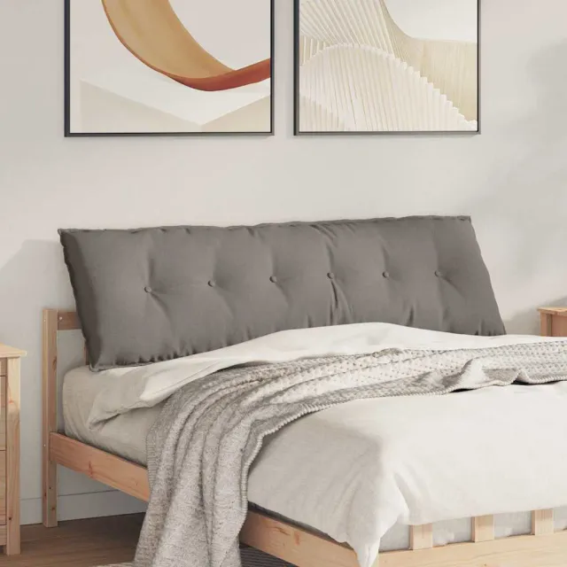 vidaXL Rugkussen Taupe 160 x 50 x 19 cm Stof