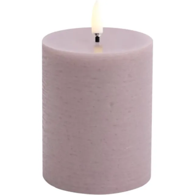 Uyuni led-kaars Rustic 7,8 x 10cm light lavender Roze