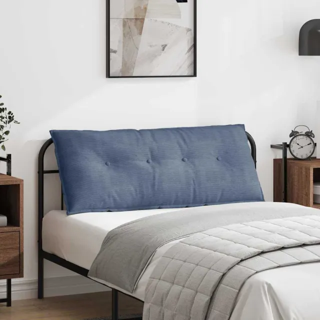 vidaXL Rugkussen Blauw 120 x 50 x 19 cm Katoen Stof