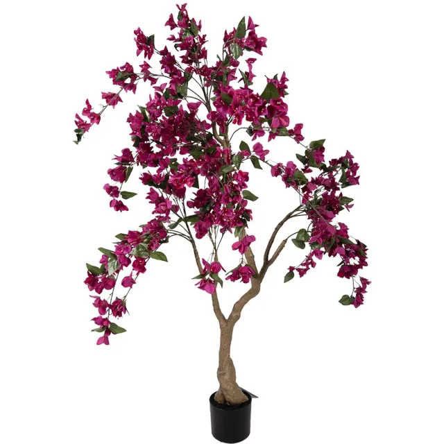 Clayre & Eef Kunstboom Bougainvillea 100x100x150 cm Roze Kunststof