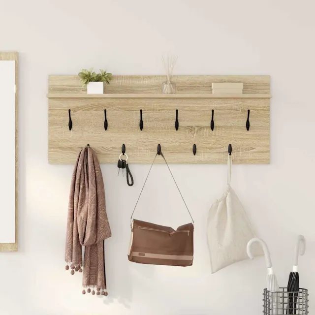 vidaXL Wandgemonteerde kapstok Sonoma Eiken 100 x 40 x 12 cm Bruin