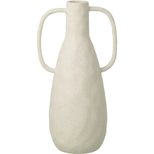 J-Line vaas Jodi - steengoed - wit - large