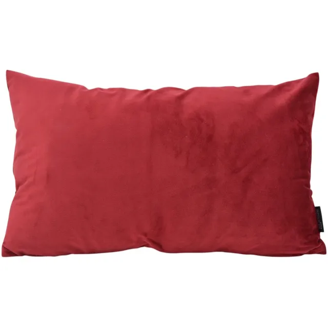 Gek op Kussens! Sierkussen Velvet Donkerrood Long | 30 x 50 cm | Velvet/Polyester