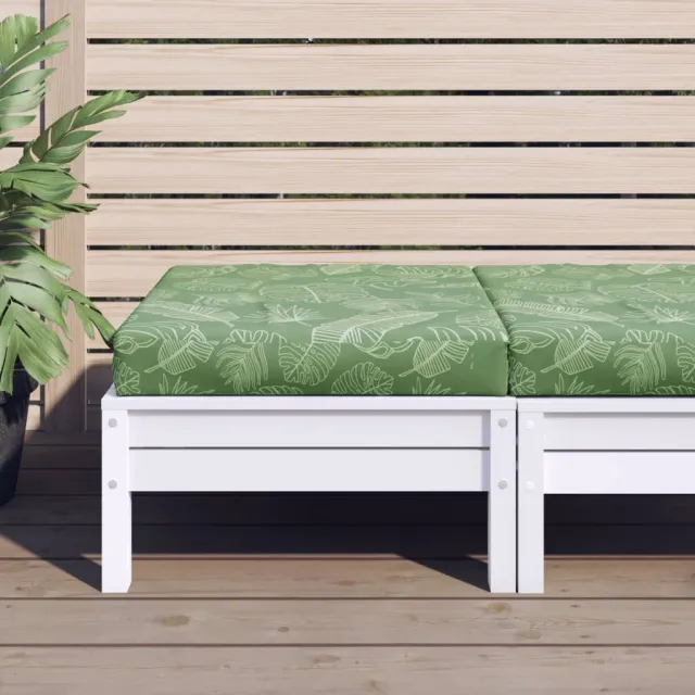 vidaXL Palletkussen bladpatroon 60x60x8 cm oxford stof Groen