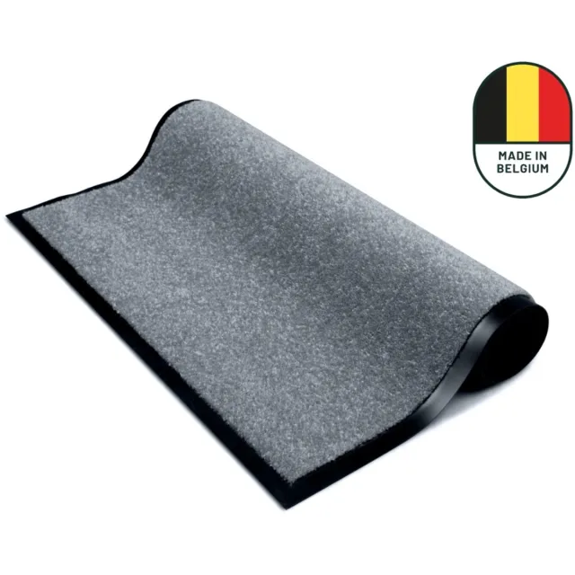 Studio M Deurmat - Deurmat Binnen - Droogloopmat - 90x150 cm - Color Pro - Lichtgrijs - Schoonloopmat - Antislip Deurmat - Extra Sterk - Gemaakt in België