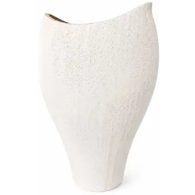 bavary Livia Vaas - 37 cm - Crème - handgemaakt