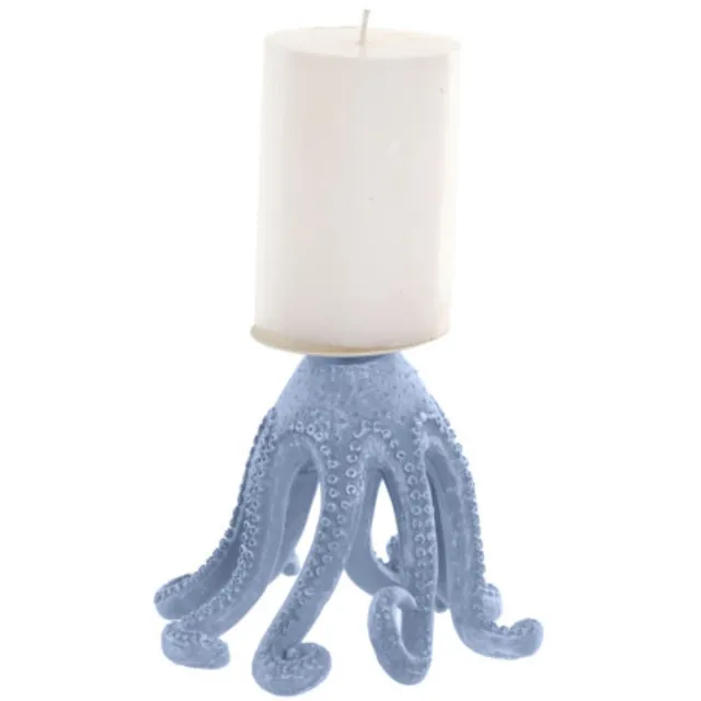 Item Int Octopus blauwe kandelaar - Item Int.