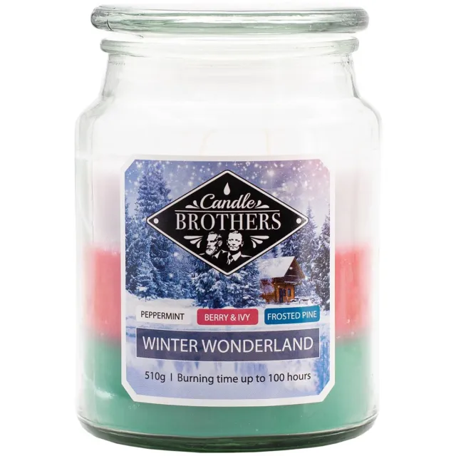 Candle brother Candle-Brothers Geurkaars - Winterwonderland - geurende was groen