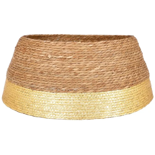 Mica Decorations Kerstboomrok - H26 x Ø58 cm - Zeegras - Goud