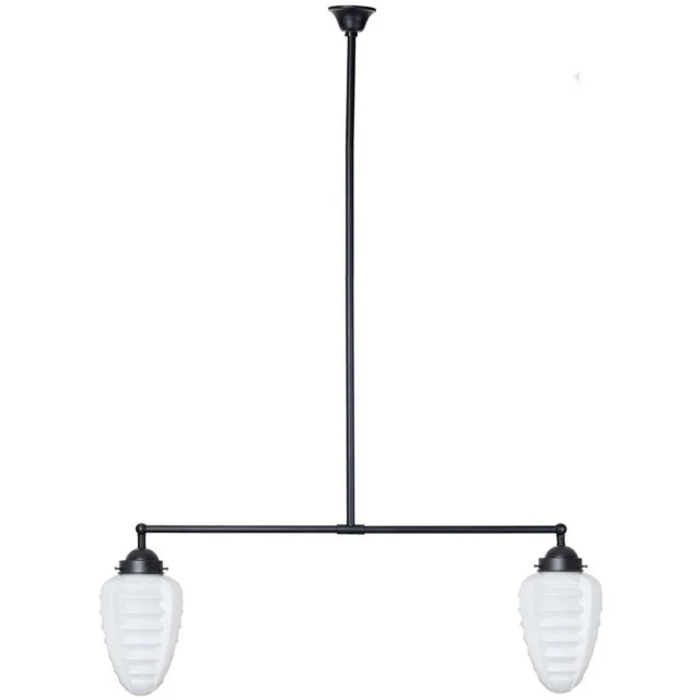 Coloured by Art Moonlight T-lamp 2 lichts Parole - Art Deco Trade Zwart