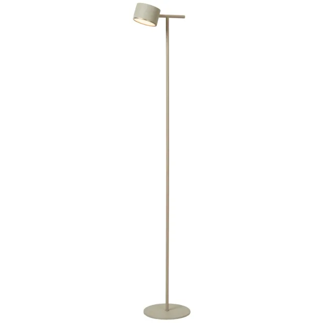 Lucide GIAN - Vloerlamp - LED Dimb. - 1x9W 2700K - Taupe