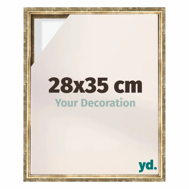 yd. yd, Baklijst 28x35 cm Goud Antiek - Lijst voor Canvasdoek - MDF Lyon