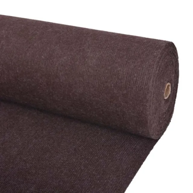 vidaXL Tapijt Bruin 1,2 x 10 m Polyester