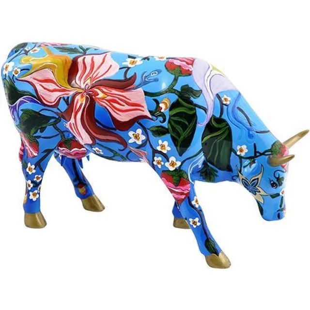 cowparade Birtha Large - Andria Linn blue/yellow/green/pink