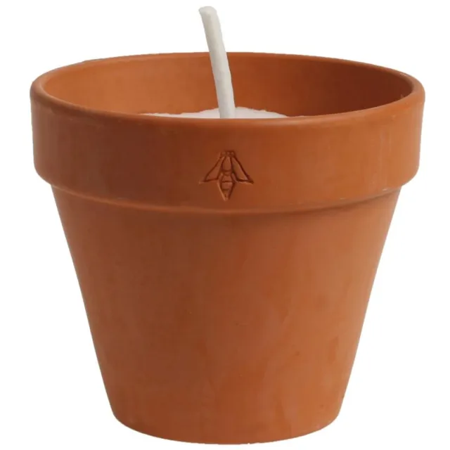 Cerabella Terracotta Tuinkaars M – Citronella – Handgemaakt van 100% sojawas – Brandduur ca. 15 uur – 13,5 × 11 cm