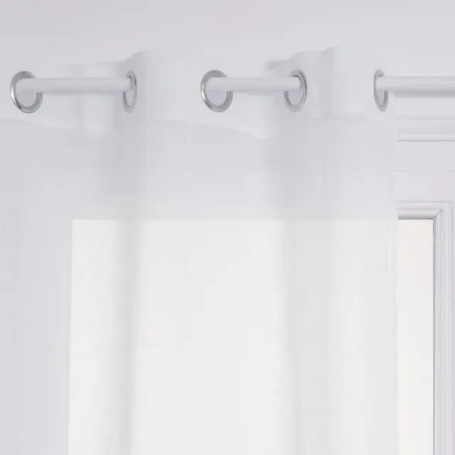 Atmosphera Créateur d'intérieur® Vitrage met oogjes ANA Blanc
