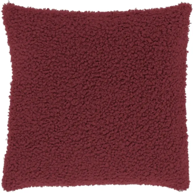 Unique Living Chico sierkussen - 45x45 cm - Bouclé Marsala