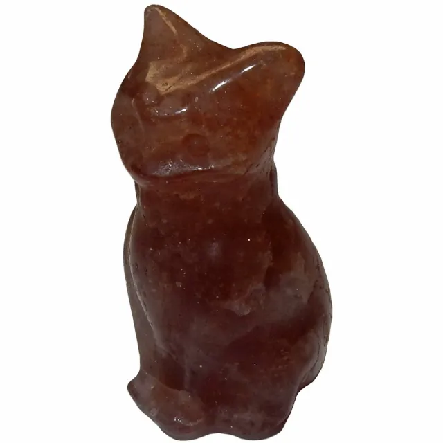 Shanna's Gems and more Kristal Steen Miniatuur Poes Aardbei Kwarts rood