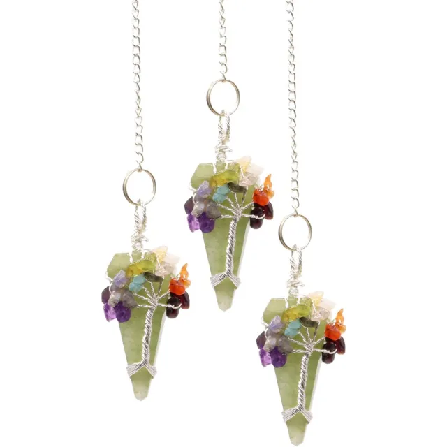 AW Gifts Magische Pendel - Zeven Chakra - Aventurijn multicolor