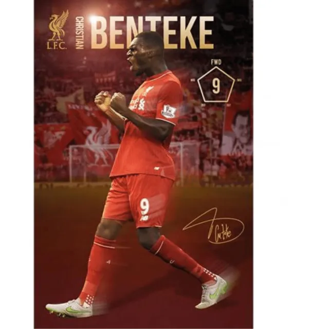 Liverpool FC Poster - Benteke - Multicolor
