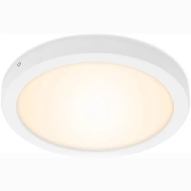 B.K.Licht Briloner Leuchten - LED opbouwlamp, plafondlamp 21W, 3.000 K, rond, wit Ø30cm