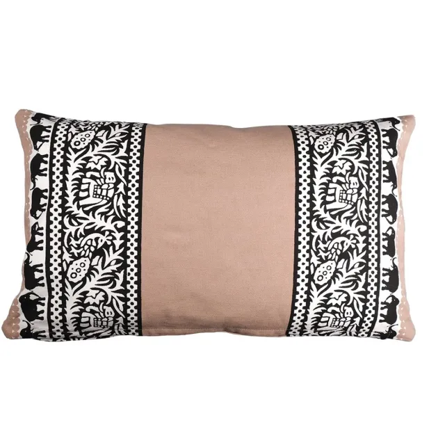 Linen & More Indes - sierkussen - beige - 30 x 50 cm